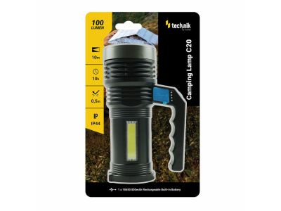 Technik MT-C20 Handy-Camping Lantern kézi lámpa, dupla fény, LED COB a LED CREE XPE 