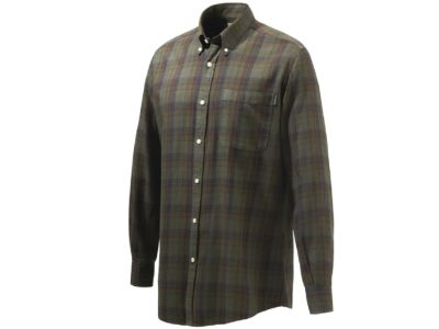 Wood Button Down košeľa - Beige & Red Overd. Bark