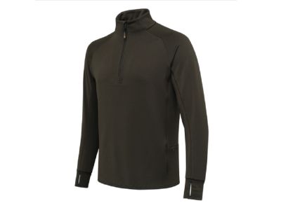 Stretch Tech Half Zip Fleece pulóver - Zöld Moha