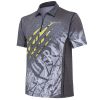 Rush Scratch polo póló - Black & Fluo yellow