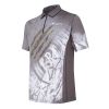 Rush Scratch polo póló - Black & Green Stone