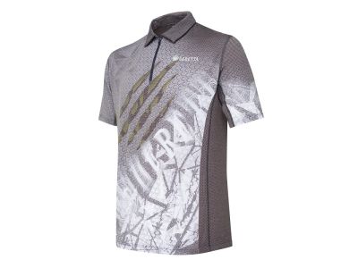 Rush Scratch polo póló - Fekete & Zöld Kő