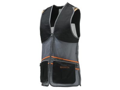 Teljes hálós mellény - Fekete & Szürke