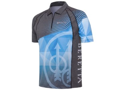 Rush Graph polo póló - Kék Excell & Fekete