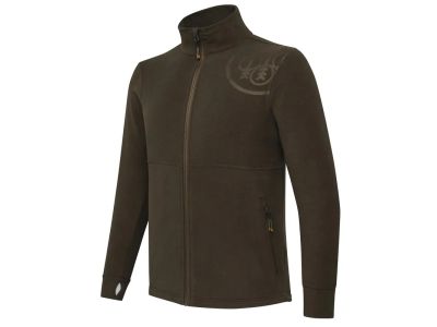 HP Logo Full Zip Fleece pulóver - Brown Bark