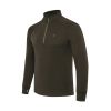 Glider Merino Half Zip pulóver - Brown Bark