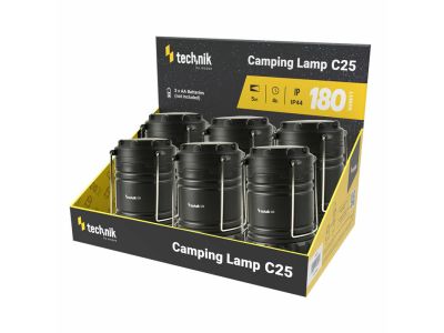 Technik MT-C25 Camping Lantern kempinglámpa 180 lumen, COB, 6 db kijelző